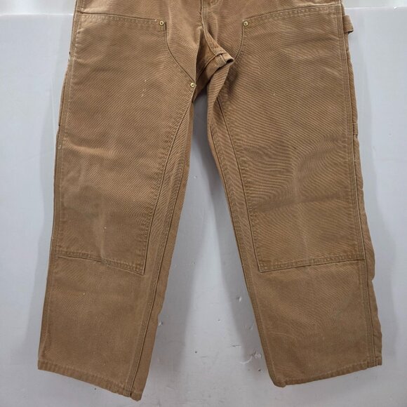 Vintage Carhartt Double Knee Pants USA Made B01 BRN Brown Faded Distressed 32x29 - Picture 6 of 14